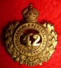 MM140 - 42nd Lanark & Renfrew Regiment, Collar Badge, 1904-20 issue